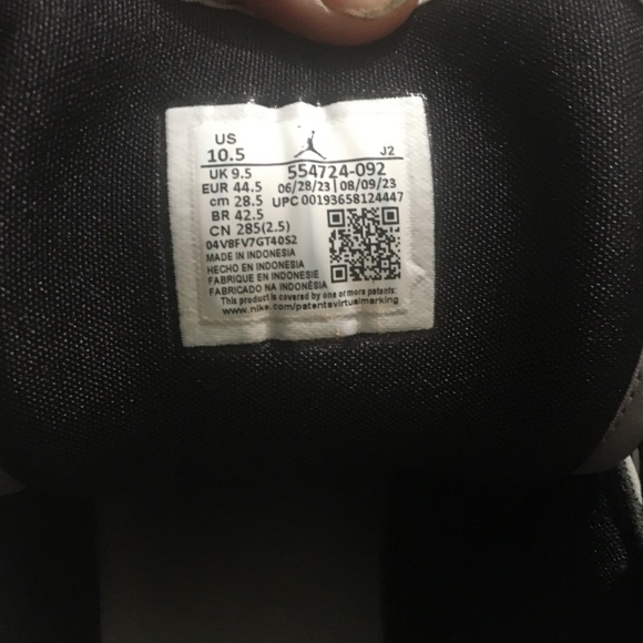 Men’s Air Jordan 1 mid Lt smoke grey/black-white. Size 10.5 - Picture 5 of 6